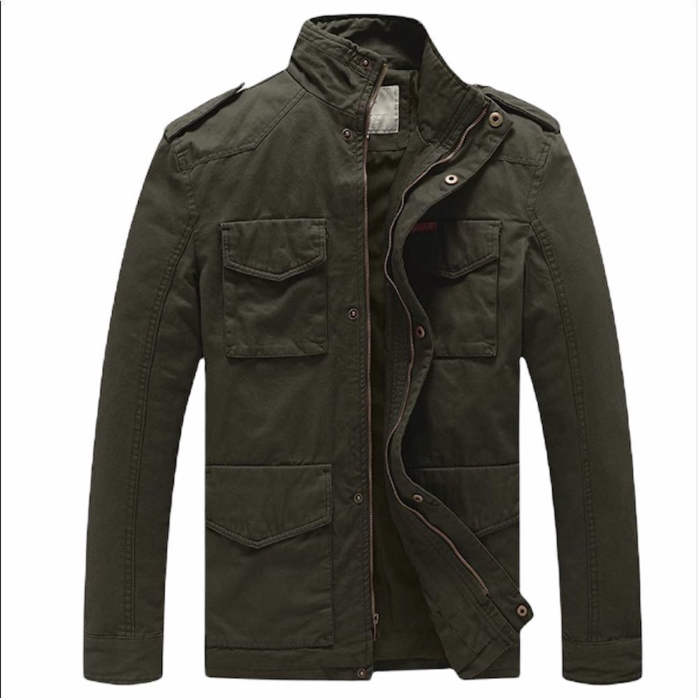 WenVen Winter Military Thicken Parka Jacket